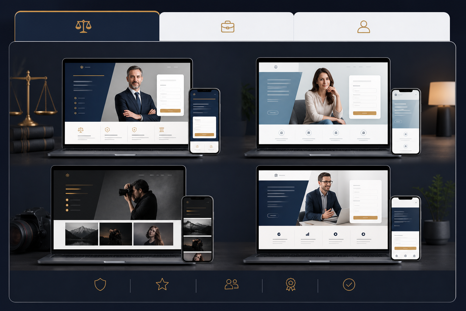 Galeria de ejemplos de webs para profesionales